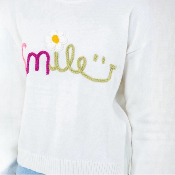 LAST1️⃣🍁New Fall🍁 Trendy Smile Pullover Sweater - Picture 4 of 5